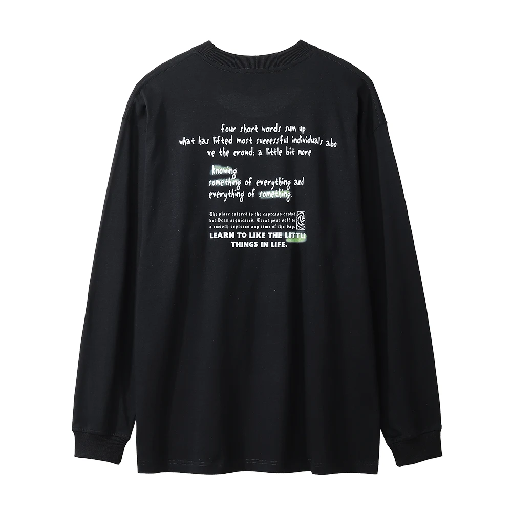 Camiseta manga longa gola redonda estampada Spoof Little Angel, macia e confortável para bebês, ideal para uso diário e brincadeiras. — foto 12