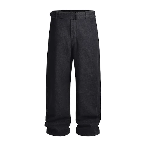 Title 5, Calças Casuais Machete Jeans de Perna Larga par...