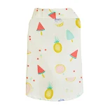 Watermelon fruit print dog shirt, perfect summer apparel. Lightweight and breathable, keeping your dog cool and stylish. — photo 2