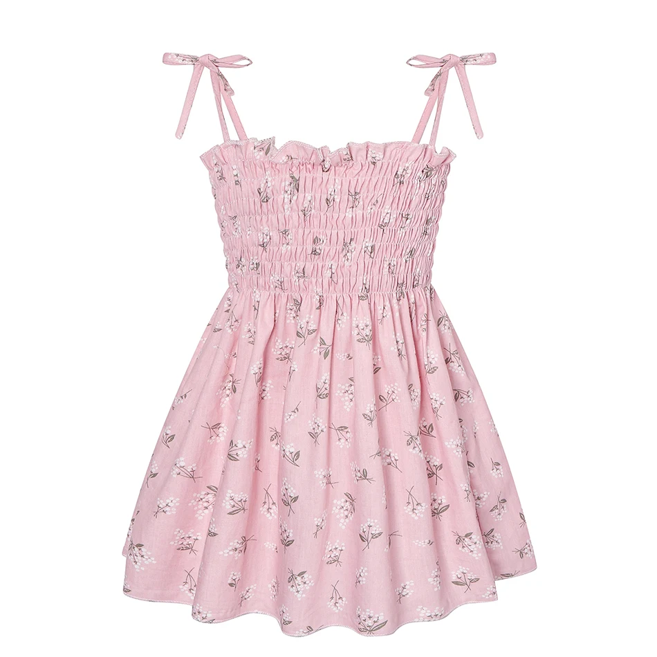 Vestito estivo in cotone per bambina Abito leggero e traspirante per bambini, perfetto per l'estate. Ideale per giocare e stare freschi. — foto 3