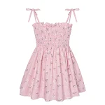 Vestito estivo in cotone per bambina Abito leggero e traspirante per bambini, perfetto per l'estate. Ideale per giocare e stare freschi. — foto 3