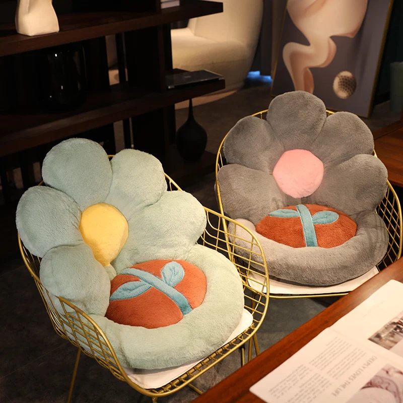 Flower Back Cushionseat Cushion Integrated Sofa Waist Support Chair Cushion for lumbar support and comfort. — photo 9