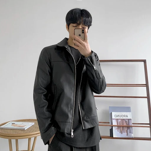 Title 1, Mens Slim Spring and Autumn Motorcycle Jacket,...