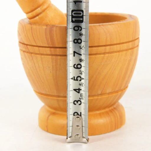 Title 4, Imitation Solid Wood Manual Garlic Masher Morta...