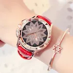 Lujoso reloj de pulsera de cuero giratorio de cuero — foto 5