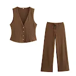 Brown suit