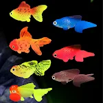 Glow In The Dark Artificial Aquarium Fishes Realistic Moving Floating Colorful Goldfish Fake Fish Ornament for Aquarium — photo 3