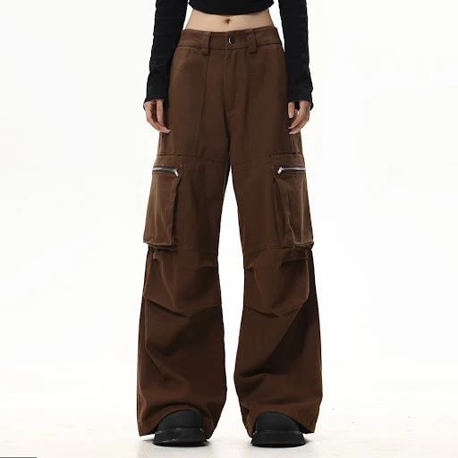 Title 25, Heren Mode Broek met Wijde Rechte Lange Pijpen ...