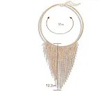 Colar de metal com borla de strass — foto 5