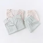 Idyllic Satin Small Floral Long-sleeved Trousers Single-breasted Pajama Suit provides comfortable and stylish sleepwear — photo 6