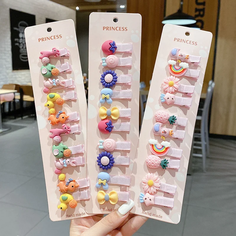 Conjunto de presilhas de cabelo bico de pato fofas para meninas. Cabelos estilosos e rápidos, fixação segura e charme para o dia a dia. — foto 4
