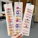 Conjunto de presilhas de cabelo bico de pato fofas para meninas. Cabelos estilosos e rápidos, fixação segura e charme para o dia a dia. — foto 4