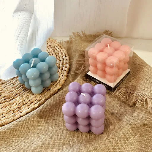 Title 2, Creative Rubiks Cube Aromatherapy Candle Lamp ...