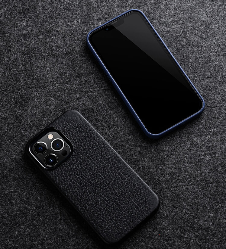 Title 11, Leather mobile phone case with full edge non-sl...