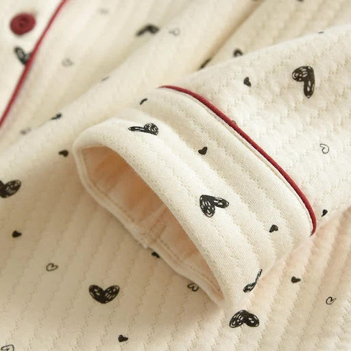 Title 11, Autumn And Winter Three Warm Pajamas Suit Ladie...