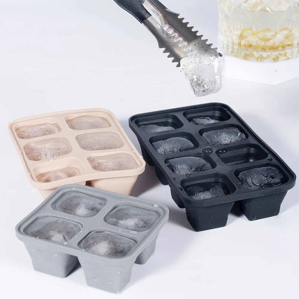 Title 1, Creative Silicone Ice Grid Mold with Lid. Perfe...