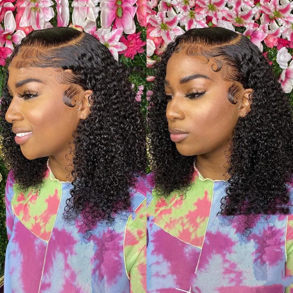 Peruca Frontal de Renda Cabelo Sintético Touca de Cabelo Renda Tecida à Mão para um visual natural e confortável — foto 3