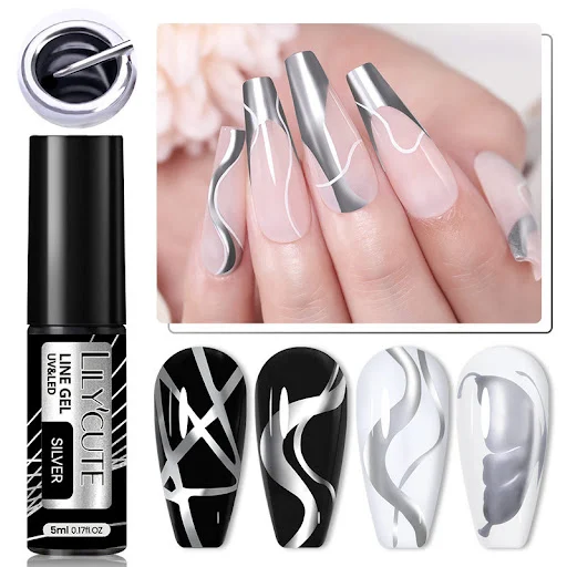 Title 9, Esmalte em gel com efeito cabo metálico pintado...