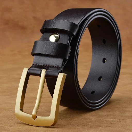 Title 2, Mens Belt Casual Retro Brass Pin Buckle, Class...