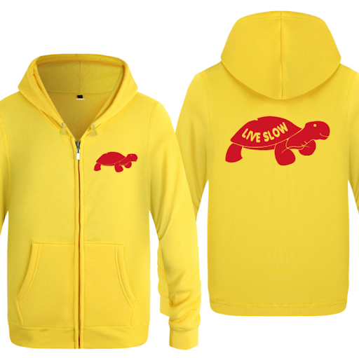 Title 12, Mens zipper sweater cardigan cute cartoon turtle