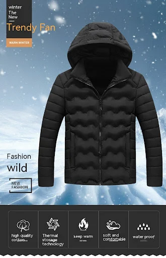 Title 9, New Autumn And Winter Mens Casual Cotton-padde...