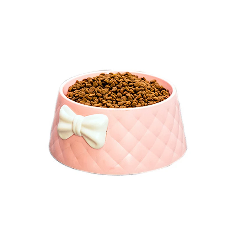 Title 5, Bow cat and dog bowl. Stylish design for food a...