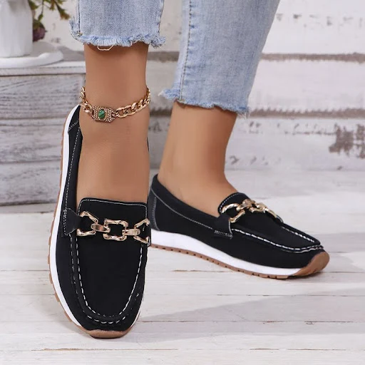 Title 3, Womens Fashion Round Toe Slip-on Platform Casu...