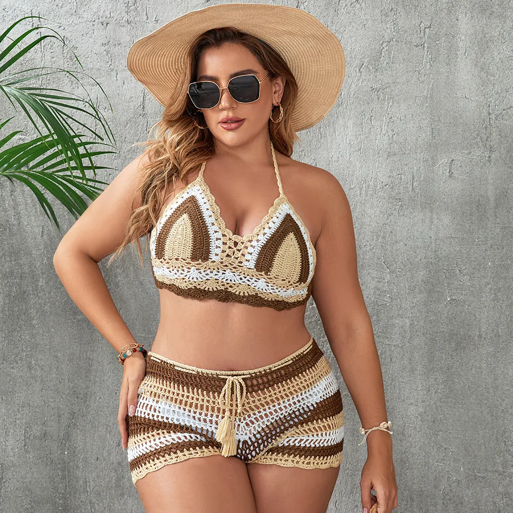 Women's Hollow Out Strap Split Swimsuit for a flattering and stylish beach look. Enjoy the sun in comfort and confidence — photo 9
