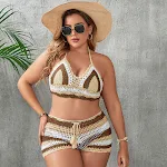 Women's Hollow Out Strap Split Swimsuit for a flattering and stylish beach look. Enjoy the sun in comfort and confidence — photo 9