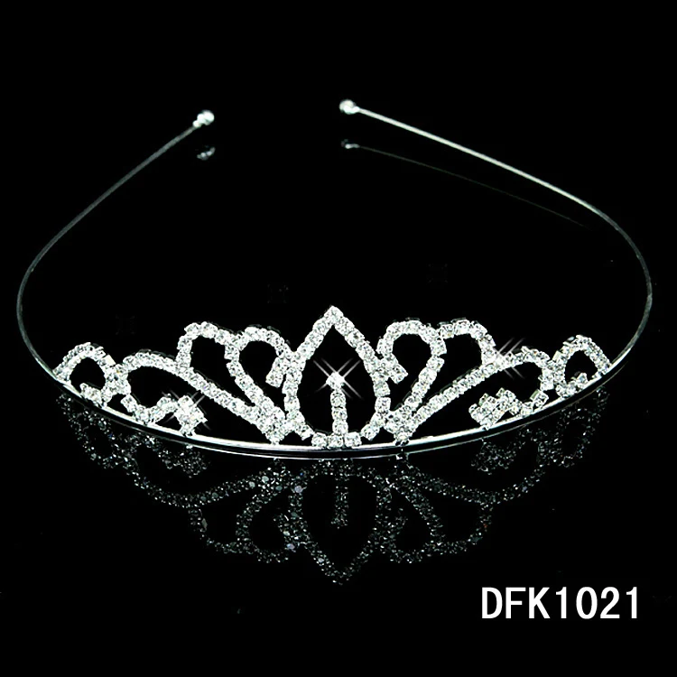 Koreaanse bruidskroon haarband met diamantlegering voor dames, haaraccessoires, band, sieraden voor meisjes en kinderen, groothandel — foto 10
