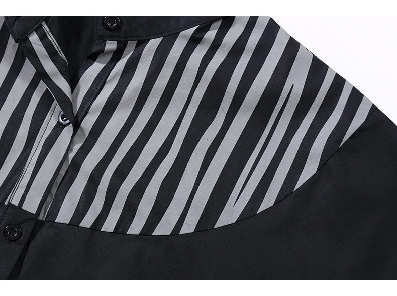 Abito camicia autunnale, ampio, taglie forti, con contrasto di colore, stile casual e informale per donne. Perfetto per il tempo libero. — foto 8