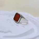 Anel Quadrado Micro Incrustado Feminino Sofisticação para o Dia a Dia Design Delicado Brilho Sutil Joia Elegante Presente Ideal para Mulheres — foto 15