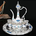 Silver white blue