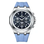 Relógio esportivo de quartzo masculino com pulseira de silicone. Conforto e estilo para atividades físicas e uso diário. — foto 2