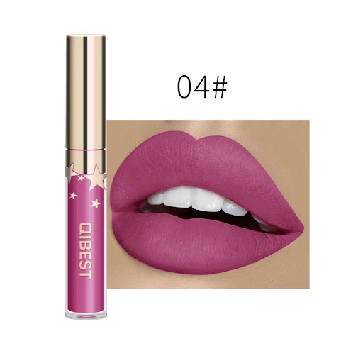 Title 6, QIBEST Matte Non-Stick Cup Lip Gloss, long-last...