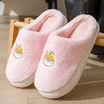 Chinelos de algodão fofos com plataforma, quentes e leves para casa no outono e inverno. Conforto e estilo para uso interno e externo. — foto 14