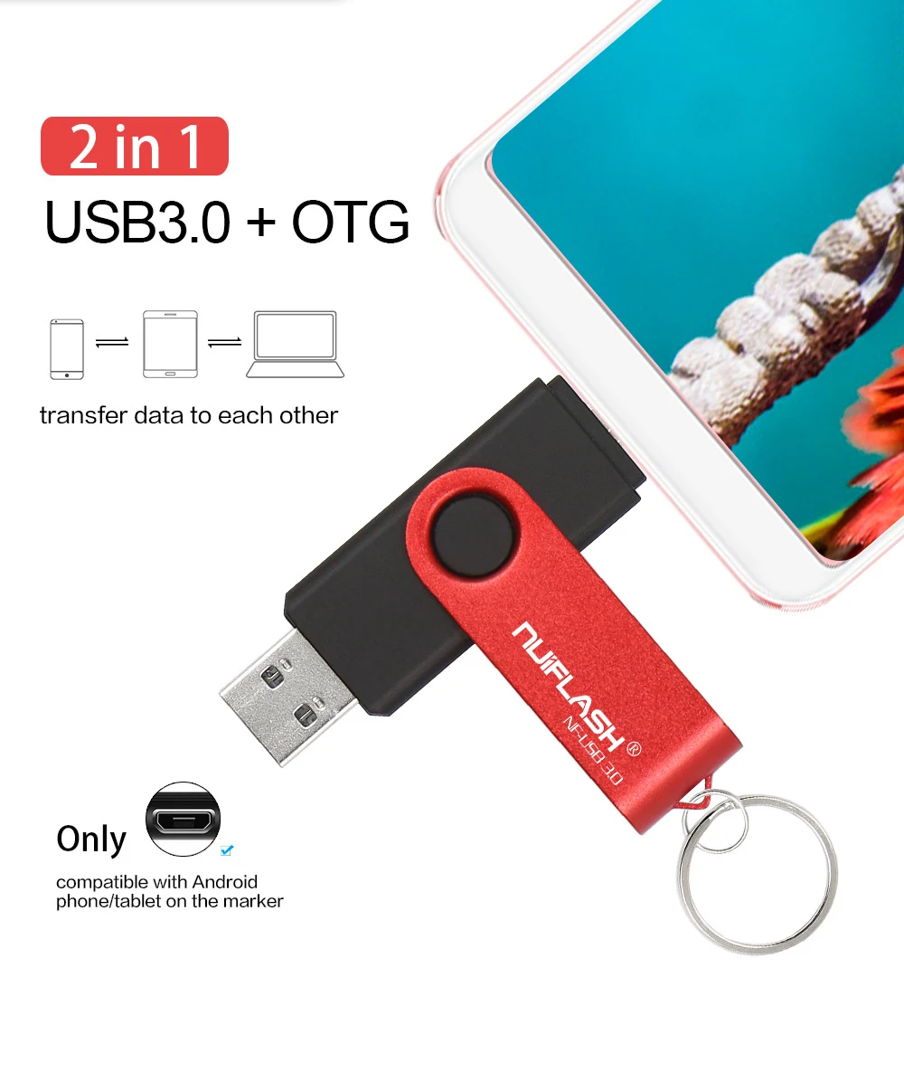 Title 4, Pen Drive OTG 64GB 32GB 16GB, armazenamento ext...