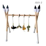 Nordic wooden exercise machine for home workouts. Stylish design, adjustable resistance, perfect for fitness, muscle ton — photo 13