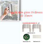 Magnetic double-sided wipe for windows and smooth surfaces. Cleans both sides simultaneously, saving time and effort whi — photo 4