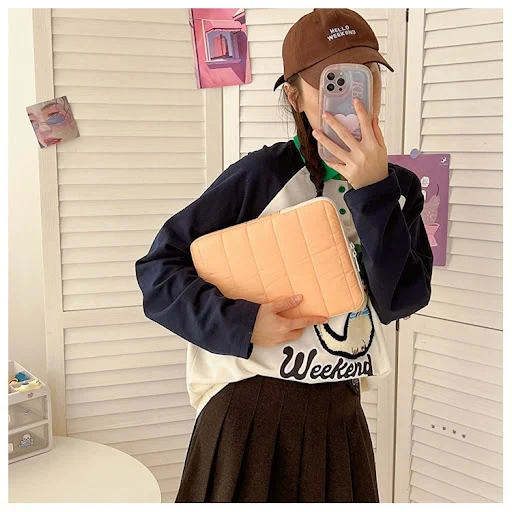 Title 18, Simple Stitching Splicing Laptop Tablet Case. P...