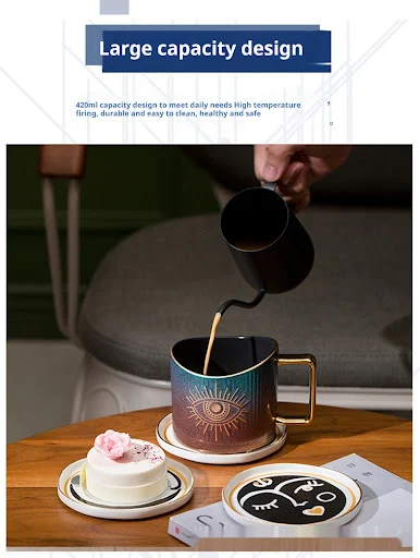 Title 9, Gold-painted Ceramic Mug Coffee Home Breakfast ...