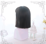 Peruca Lolita longa reta nos ombros, ideal para cosplay e moda. Ondas suaves para um estilo doce e elegante. Perfeita para você. — foto 4