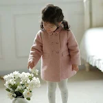 Casaco Infantil de Lã para Meninas Alta Definição Quente Ideal para o Inverno Conforto e Proteção para sua Filha — foto 4