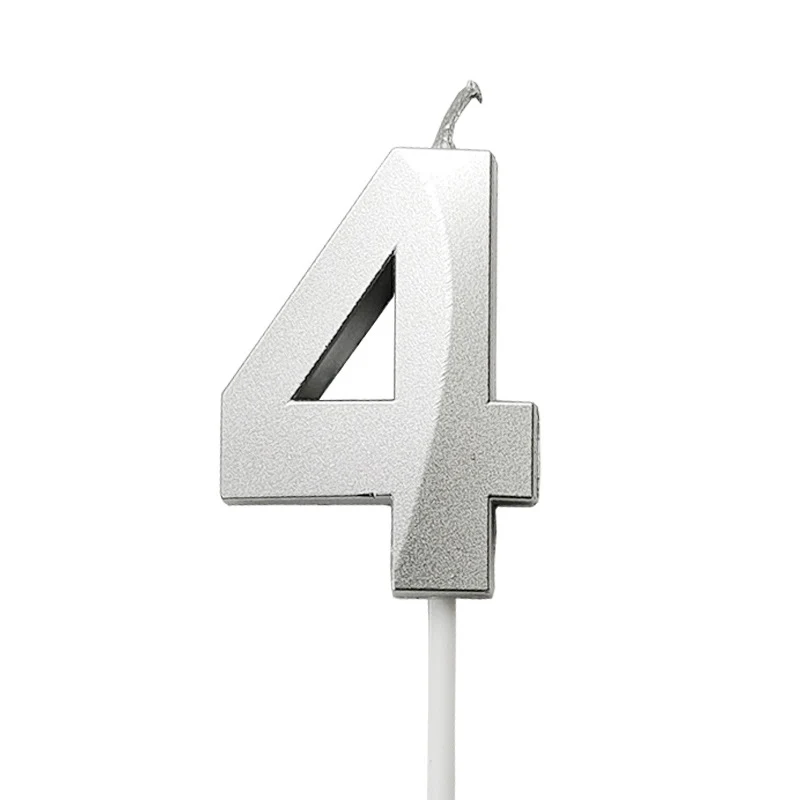 Title 6, Gold-plated number birthday party cake decorati...