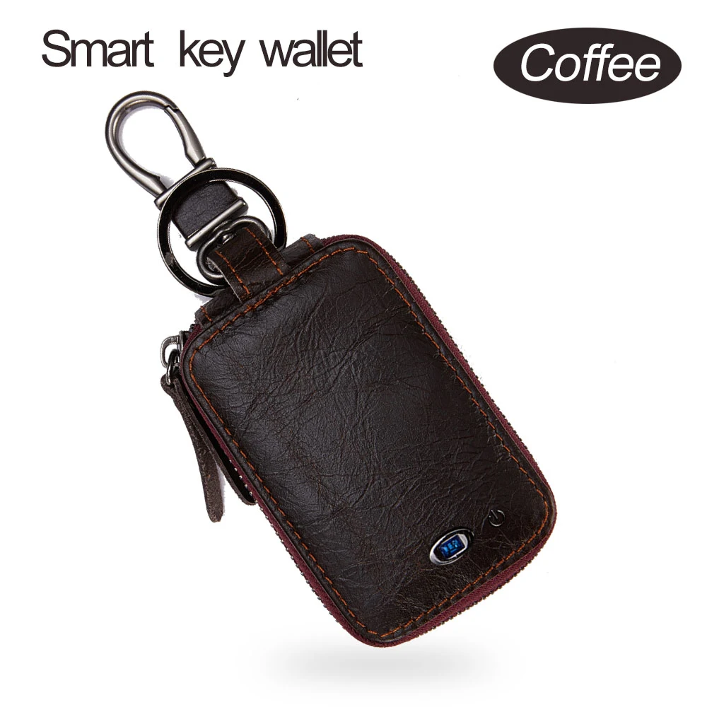 Title 5, Mens Top Cowhide Car Key Bag Vintage Leather P...