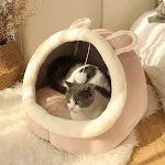 Semi-closed Cat Bed Mat Winter Warm Cat House Tent Soft Pet Dog Basket for Small Dog Cozy Kitten Lounger Cushion Cats Ca — photo 3
