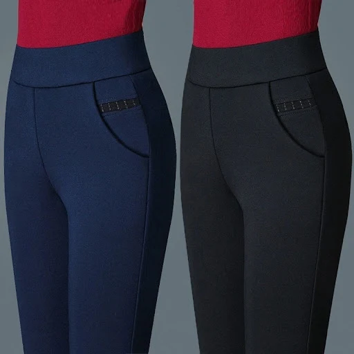 Title 1, Dames lange broek met elastische tailleband en ...
