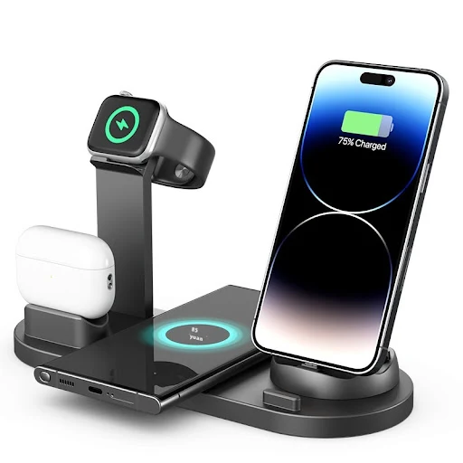 Title 5, Wireless mobile phone charger, headset recharge...