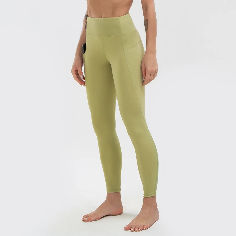 Title 4, Seamless Stitching Skin-friendly Nude High-wais...