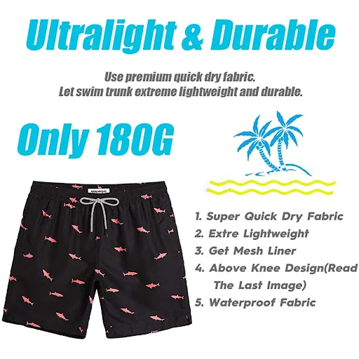 Title 6, Mens Casual Swimwear Beach Shorts Comfortable ...